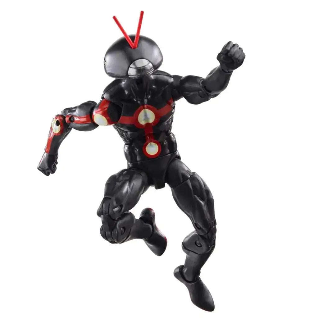 Svart och röd rustad Marvel Legends Cassie Lang Future Ant-Man-figur med hjälm och antenner