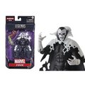 Svartvit skelettfigur med mantel, muskler och röda ögon i Marvel Legends Doctor Strange D’Spayre-actionfigur