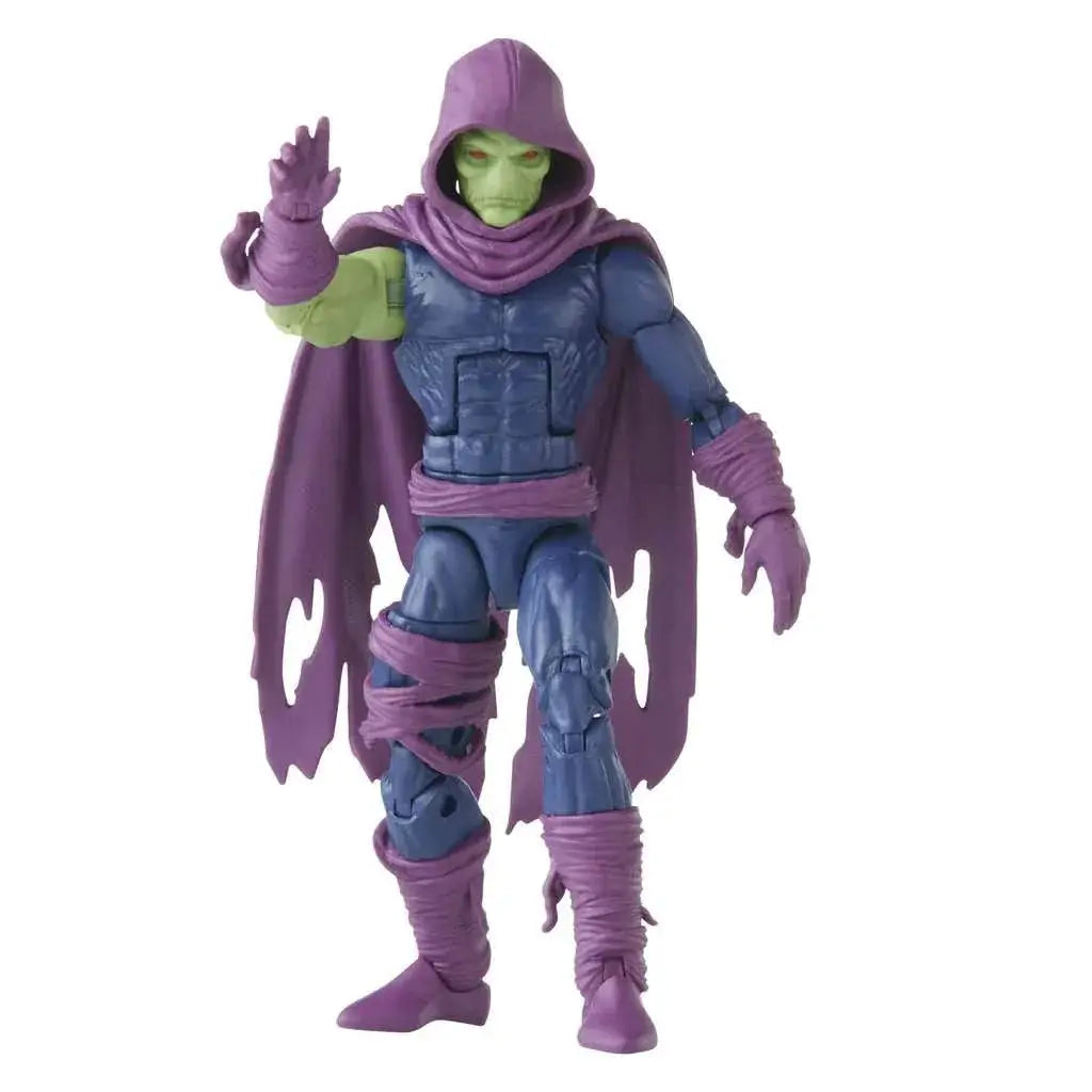Lila och blå Marvel Legends Doctor Strange Sleepwalker-actionfigur med grön hud, huva och rustning
