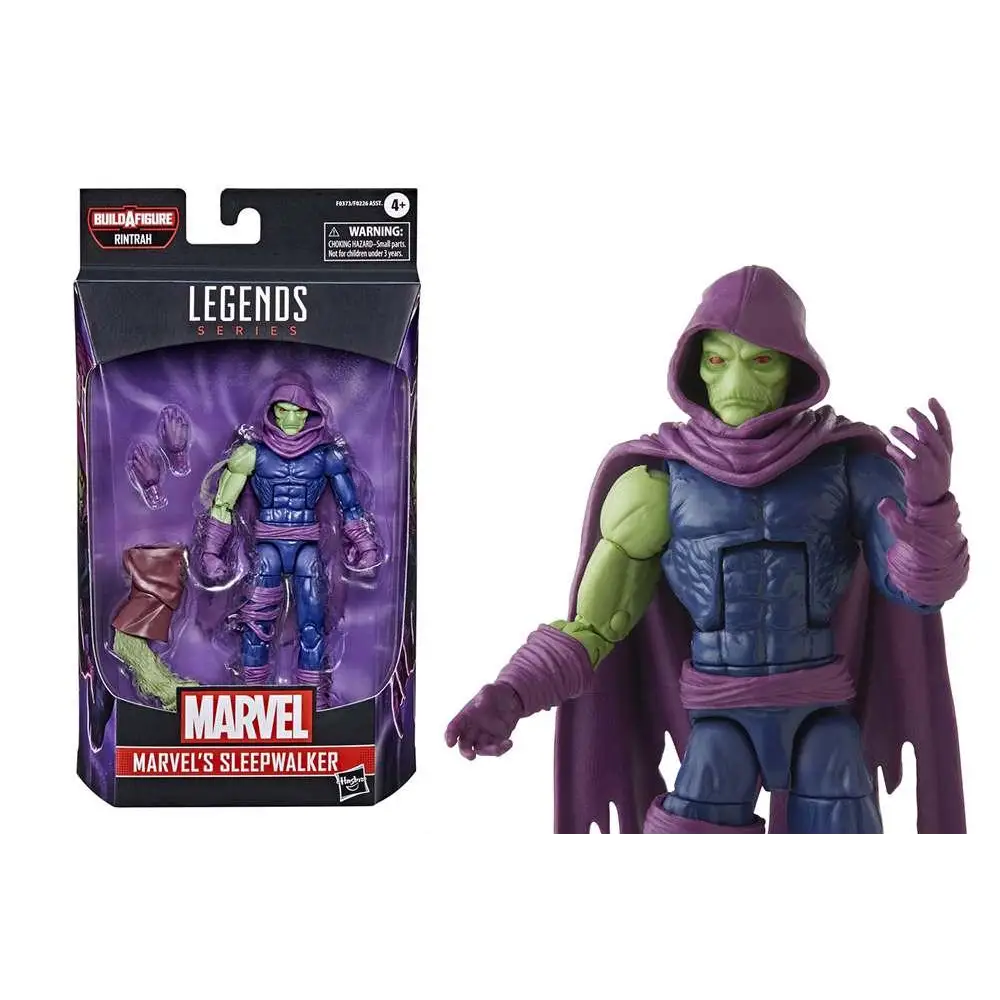 Marvel Legends Doctor Strange Sleepwalker actionfigur med grön hud, lila huva och blå rustning