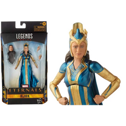 Blå och gul rustad Ajak-figur från Marvel Legends Eternals