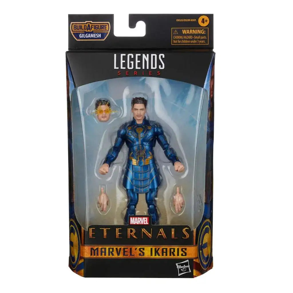 Marvel Legends Eternals Ikaris actionfigur i blå och gul rustning