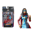 Blå och röd Marvel Legends Infinity Ultron Ms Marvel actionfigur med guldiga accenter