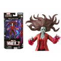 Marvel Legends Khonshu zombie Scarlet Witch actionfigur med röd mantel, långt brunt hår och rosa lysande händer