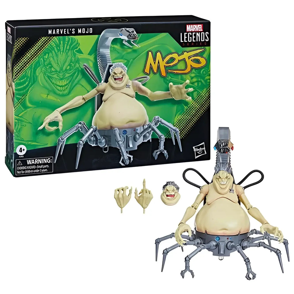 Marvel Legends Mojo actionfigur med beige kropp, grå spindelben och silver svans