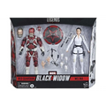 Marvel Legends Red Guardian och Melina Vostokoff actionfigurer i förpackning med röda och vita dräkter