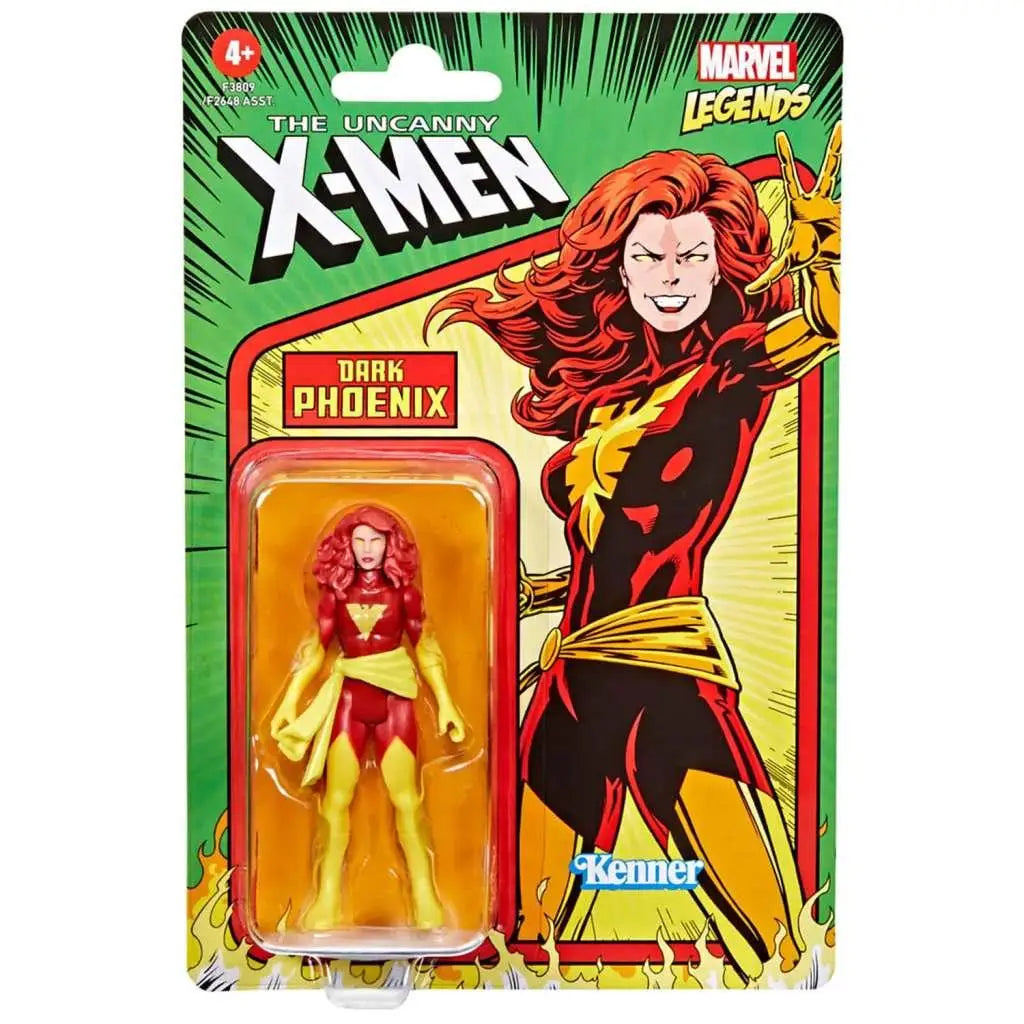Marvel Legends Retro Dark Phoenix actionfigur i röd-gul kostym