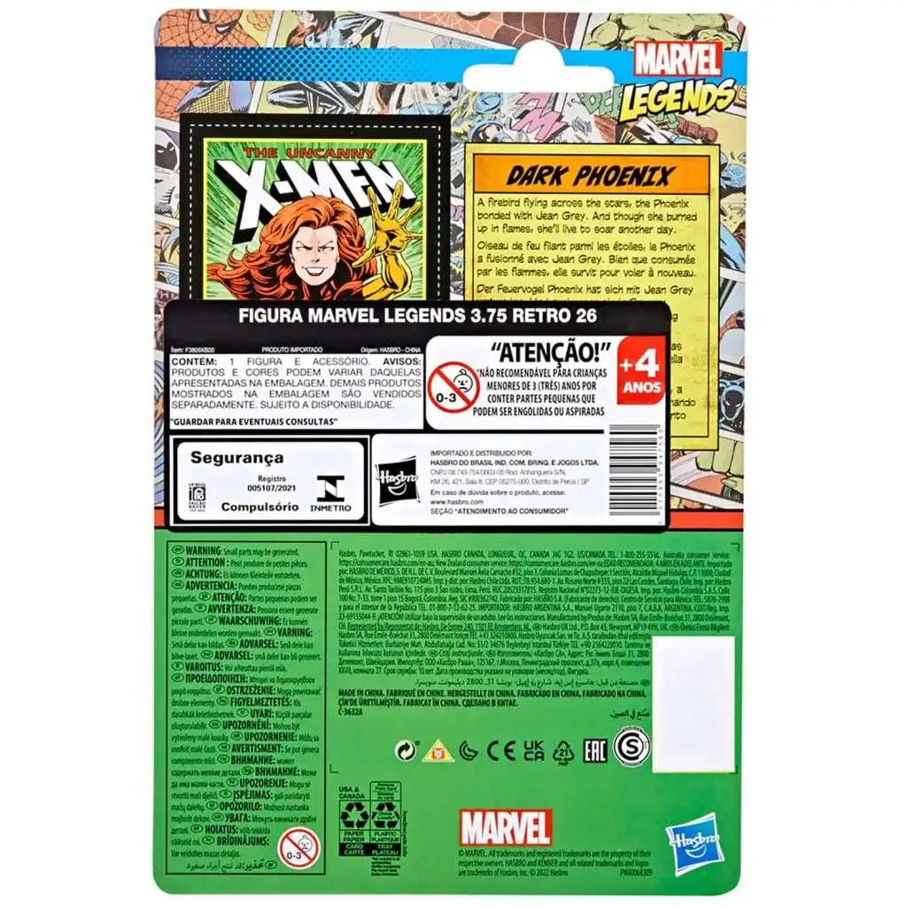 Marvel Legends Retro Dark Phoenix actionfigur i originalförpackning