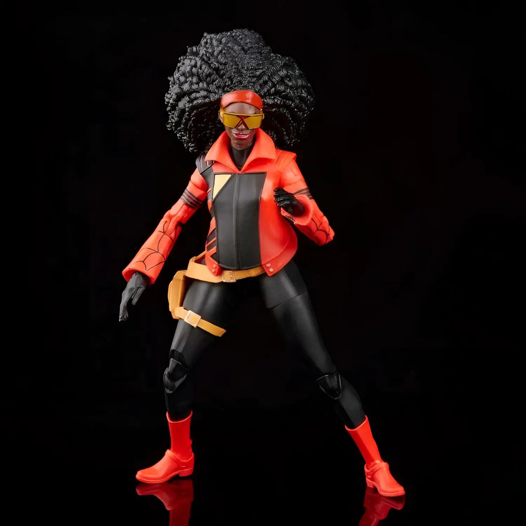 Marvel Legends Spider-Man: Jessica Drew actionfigur med afro och goggles