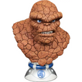 Brun bust av Marvels The Thing i 1/2-skala med blå ögon och 4-logga
