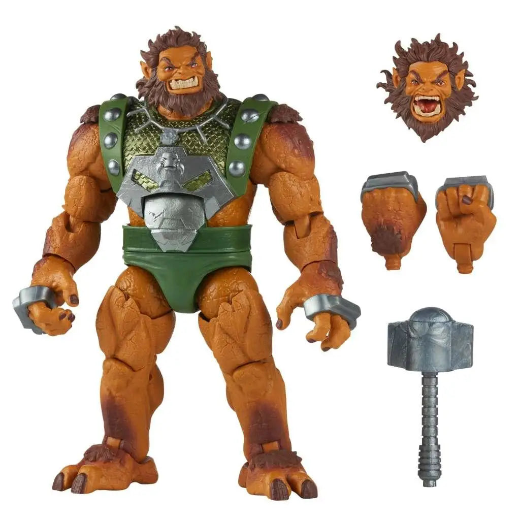 Marvel Legends Ulik actionfigur med orange päls, grön rustning och silverdetaljer