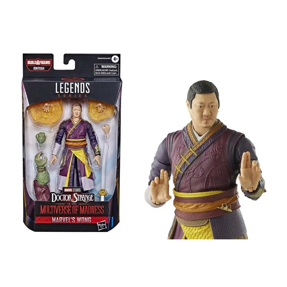 Marvel Legends Wong actionfigur i lila-guld kostym från Doctor Strange