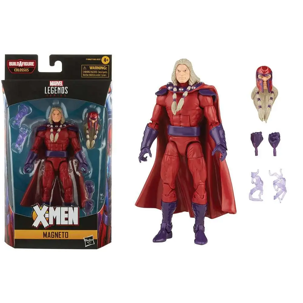 Röd och lila Magneto-actionfigur från Marvel Legends X-Men-serien i Age of Apocalypse-setet