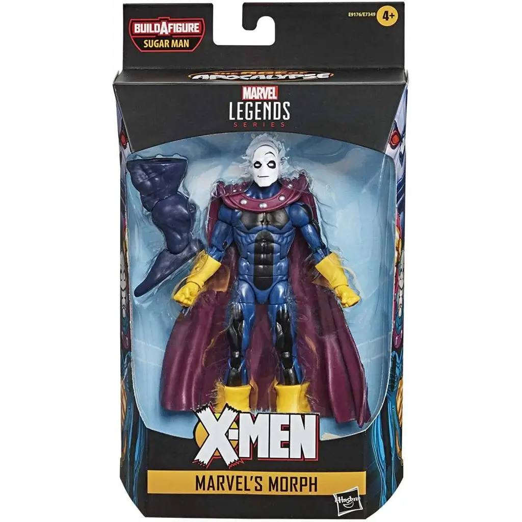 Marvel Legends X-Men Morph actionfigur i blå-gul rustning med lila mantel