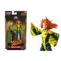 Marvel Legends X-Men Siryn actionfigur i gul-grön randig kostym med svarta accenter