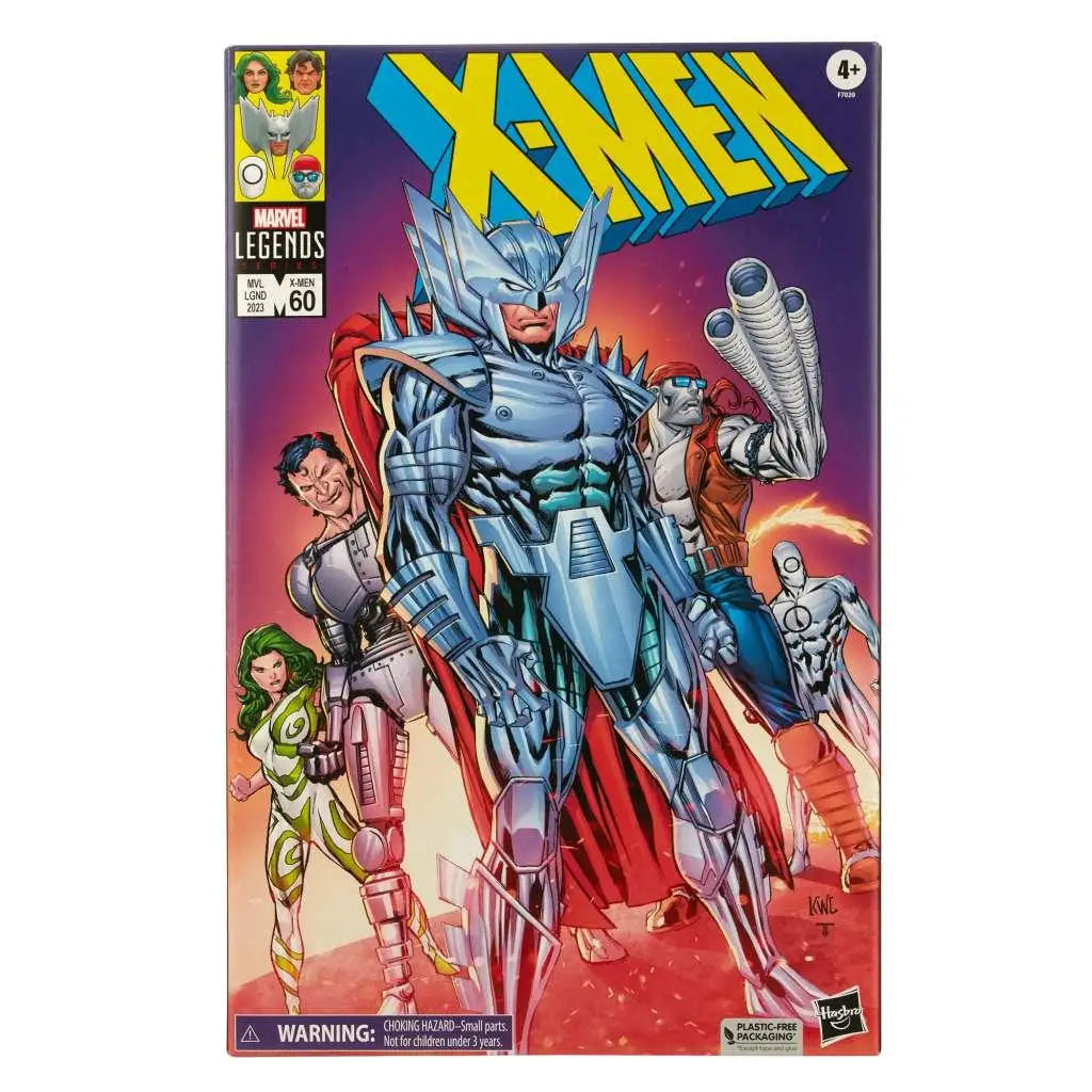 X-Men Legends serieomslag med Magneto och figurer i Marvel Legends multipack