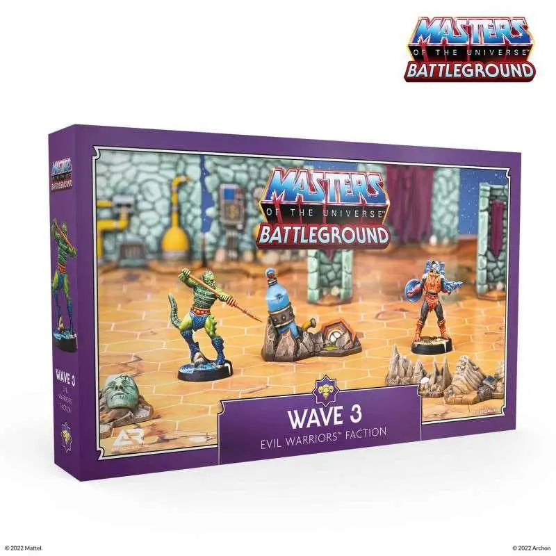Masters of the Universe Battleground Wave 3 Evil Warriors lila låda