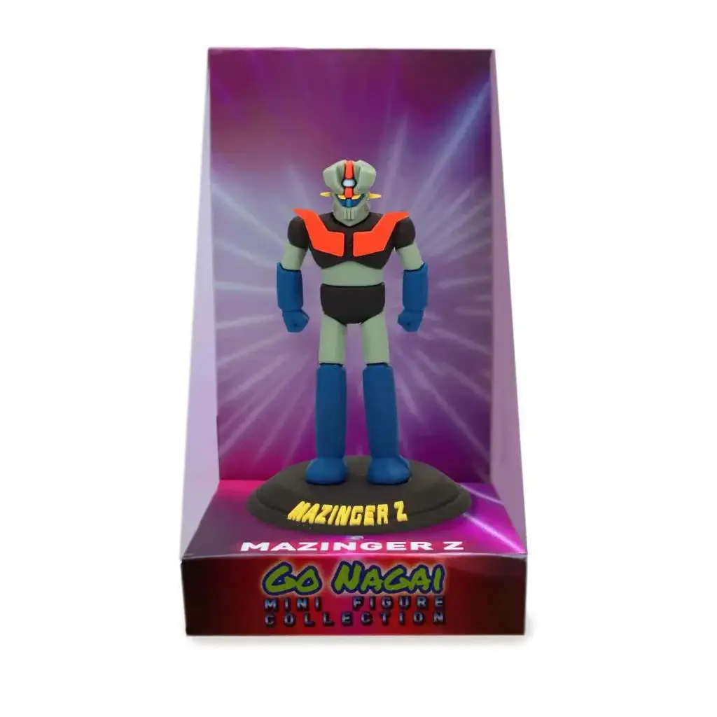 Mazinger Z mini figur från Go Nagai Collection, grå med orange bröstplatta