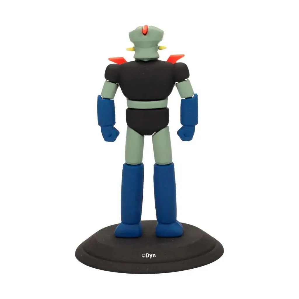 Svart och blå Mazinger Z mini-figur med gröna accenter och röda horn från Go Nagai Collection
