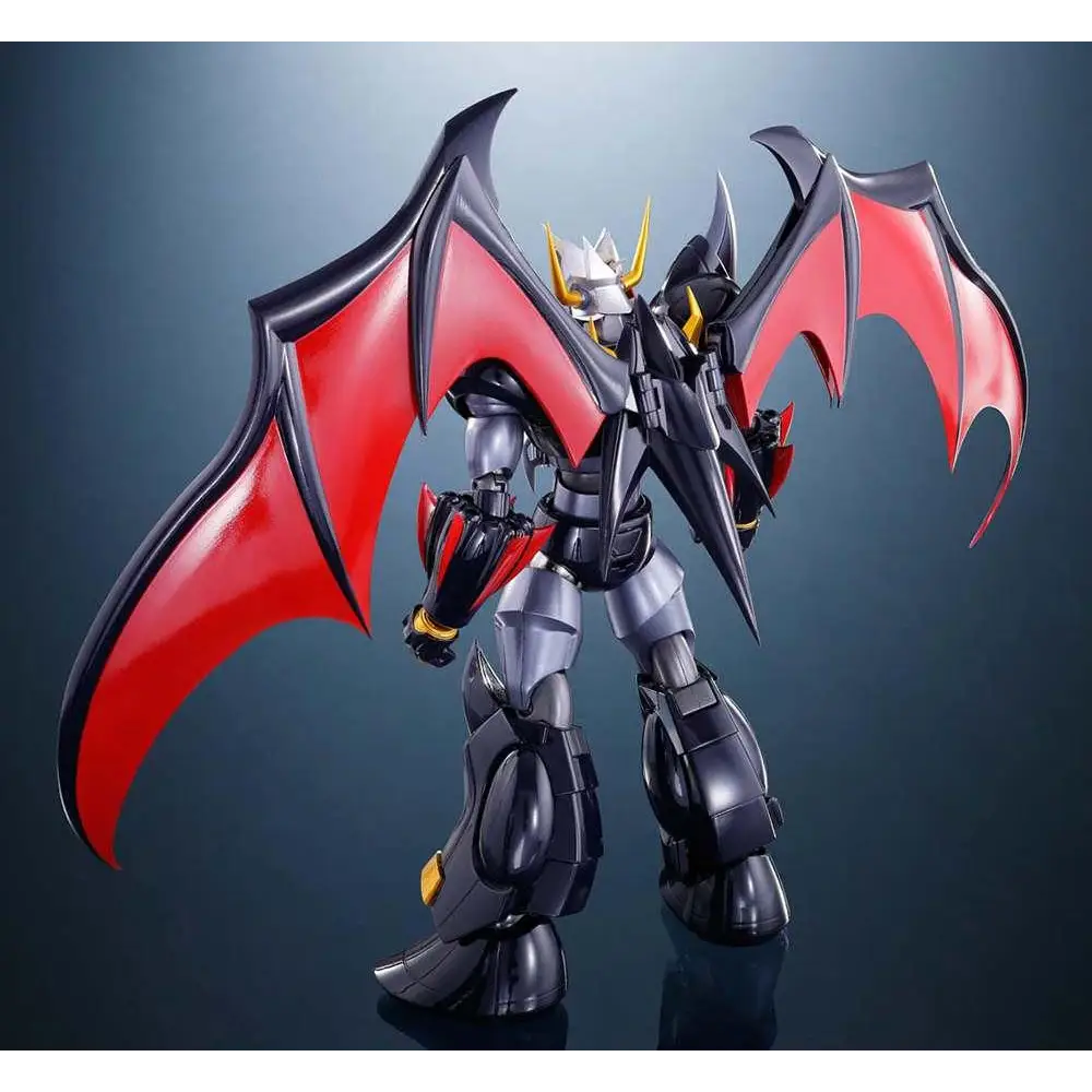 Svart och röd vingad robotfigur med silver rustning och guldhjälm, Mazinkaiser SKL Wing Cross Ver