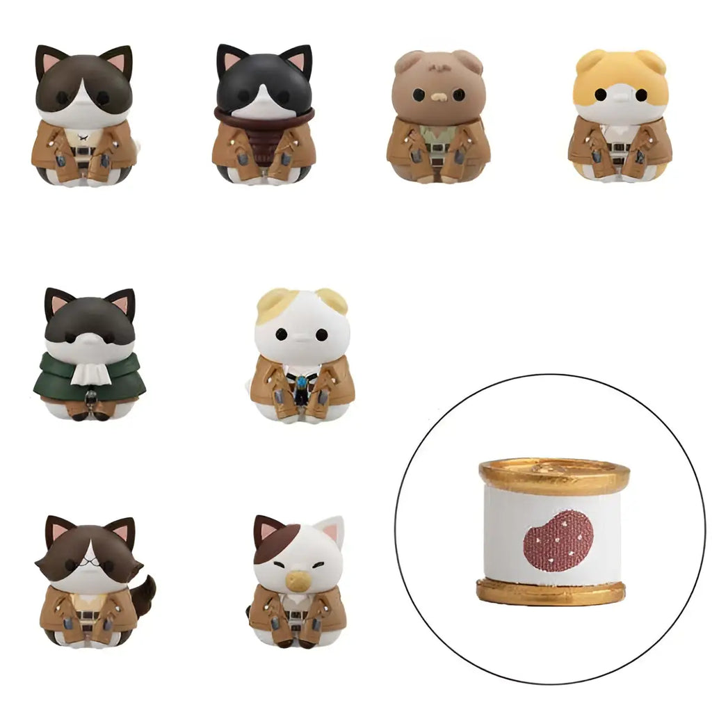 Guldvit spole med röd broderad hjärt design i Mega Cat Project Aotynian Set med Gåva