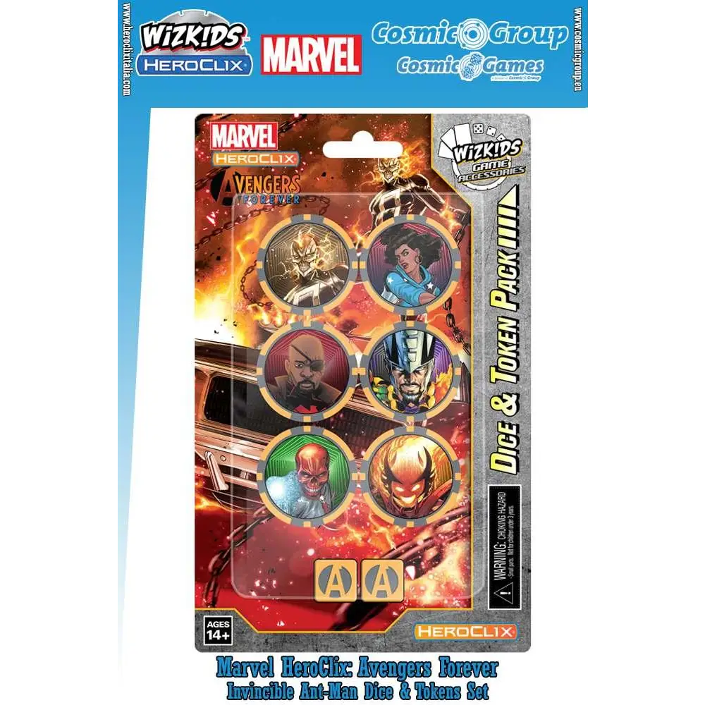 Marvel Heroclix Avengers Forever Ghost Rider tärningar och tokens-set