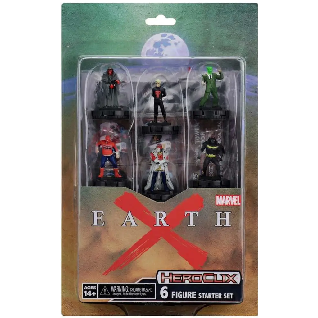 Marvel HeroClix Earth X starter set med sex figurer