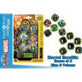 Marvel Heroclix House of X tärningar och tokenpaket med cirkulära tokens