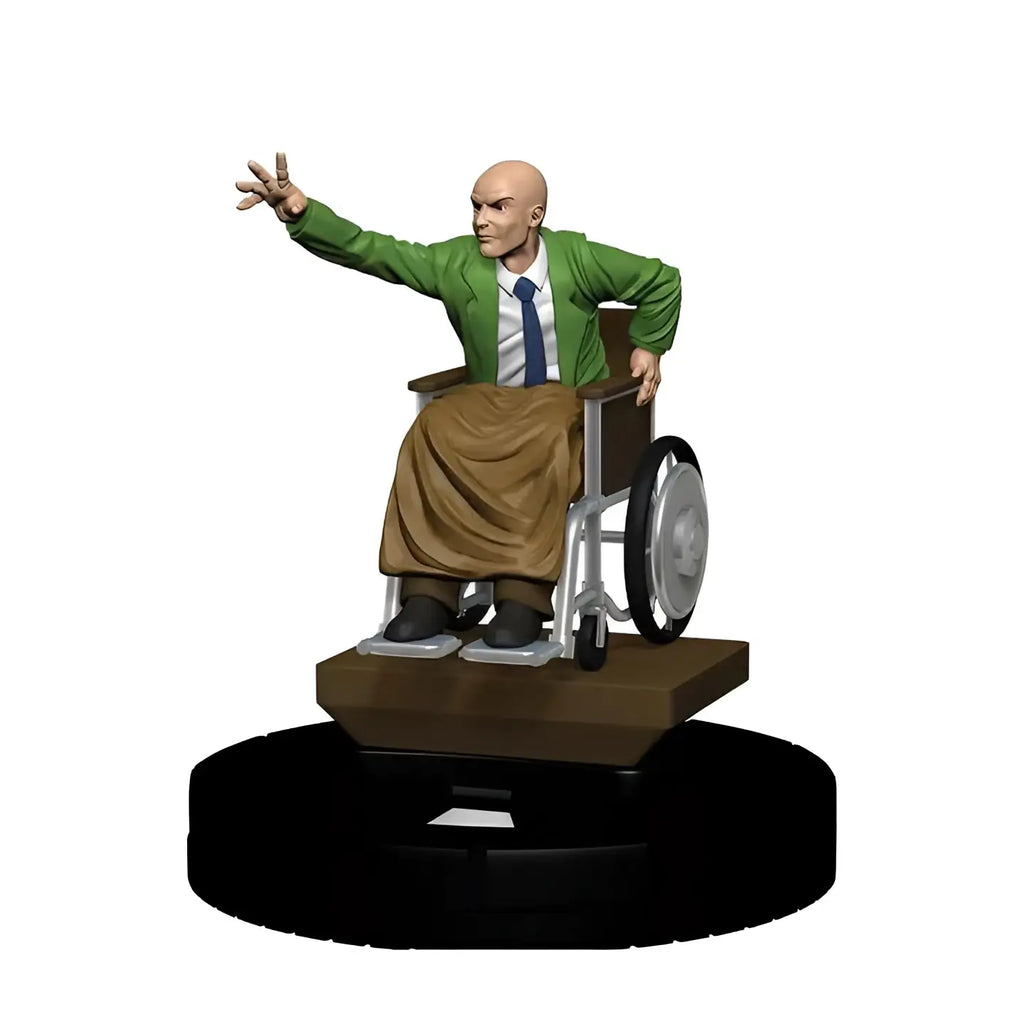 Detaljerad plastfigur av Professor X i rullstol från MHC X-Men Xavier School Booster Brick