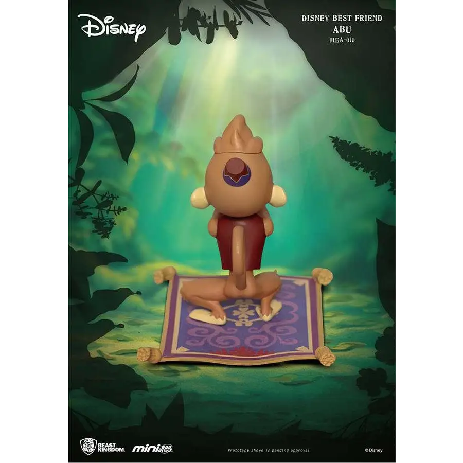 Mini Disney Bästa Vän Abu: brun kamelfigurine i röda shorts på lila matta