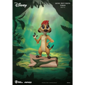 Mini Disney Bästa Vän Timon: tan meerkat-figur med röd tofs och svansspets på mossig sten