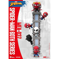 Chibi Spider-Man och Venom-figurer i Mini Egg Attack 60-årsjubileumsset på byggnadsmakett