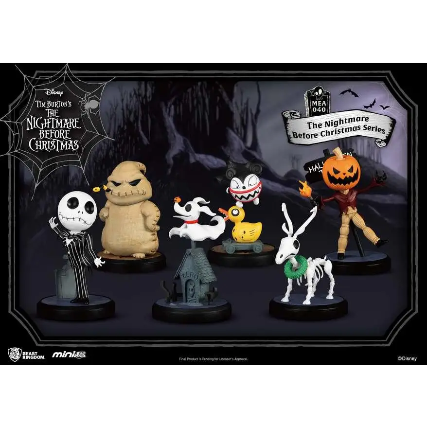 Mini Egg Nightmare Before Christmas-boxset med Jack Skellington och Sally-figurer
