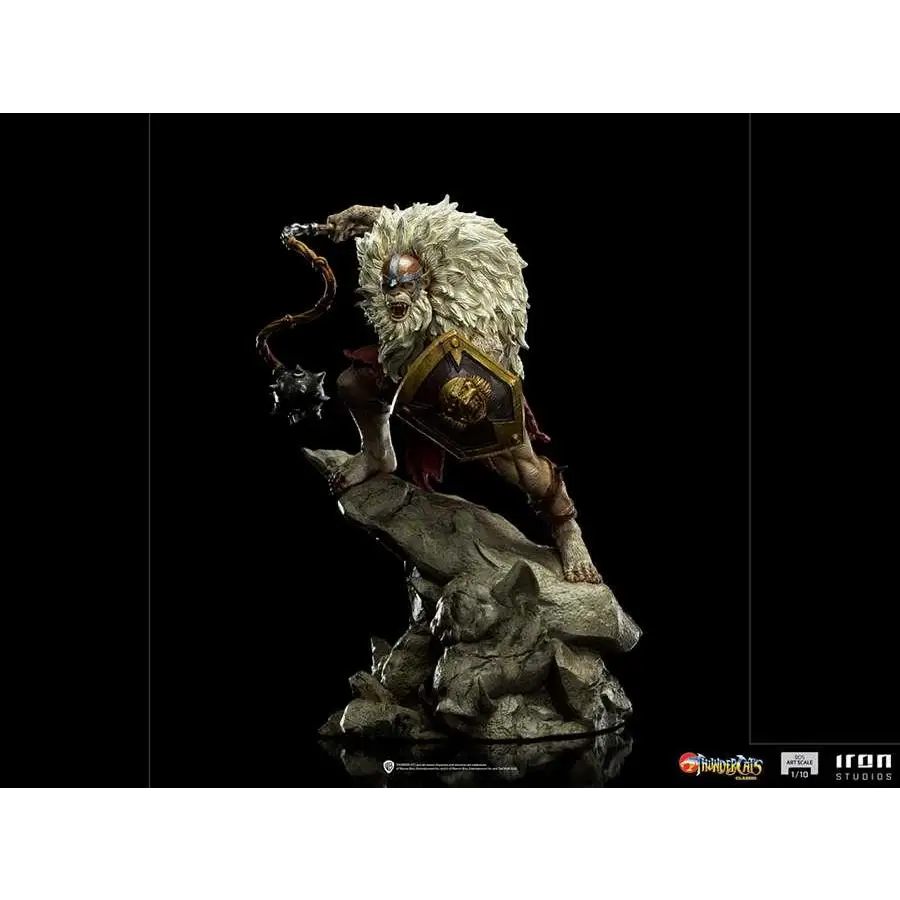 Monkian ThunderCats BDS Art Scale 1/10 vit statyett med spikad slägga och sköld