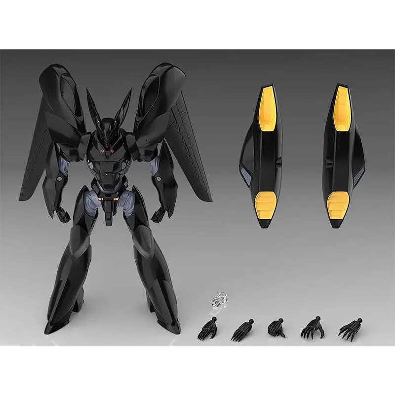Svart och gul pansrad robotfigur med MP Pat Type-J9 Griffon med Aqua Moderoid
