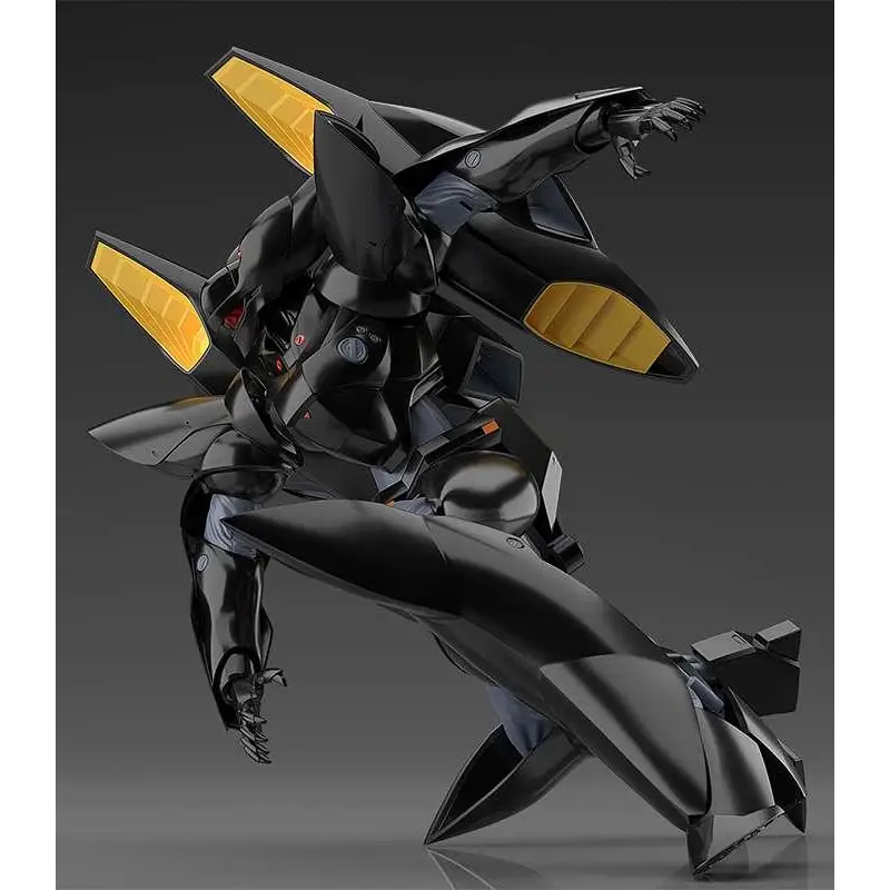 Svart och gul pansrad mechafigur MP Pat Type-J9 Griffon med Aqua Moderoid, elegant vinklad design