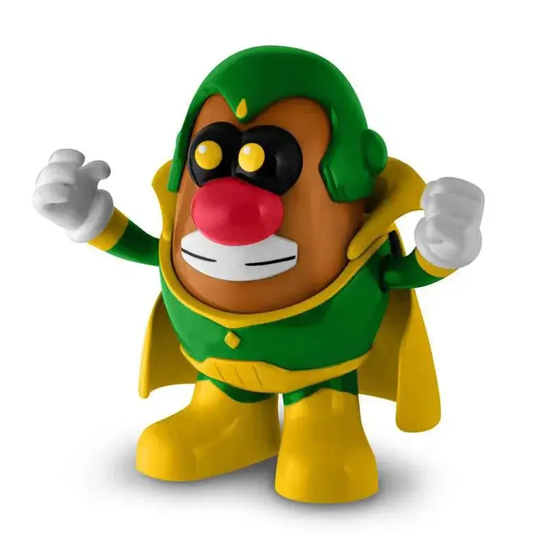 Grön och gul superhjälte-Mr. i Mr Potato Vision 15 cm-figur