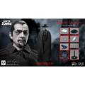 Svart 1/6-skala figur av Murder Legendre som Bela Lugosi i mörk mantel och hatt
