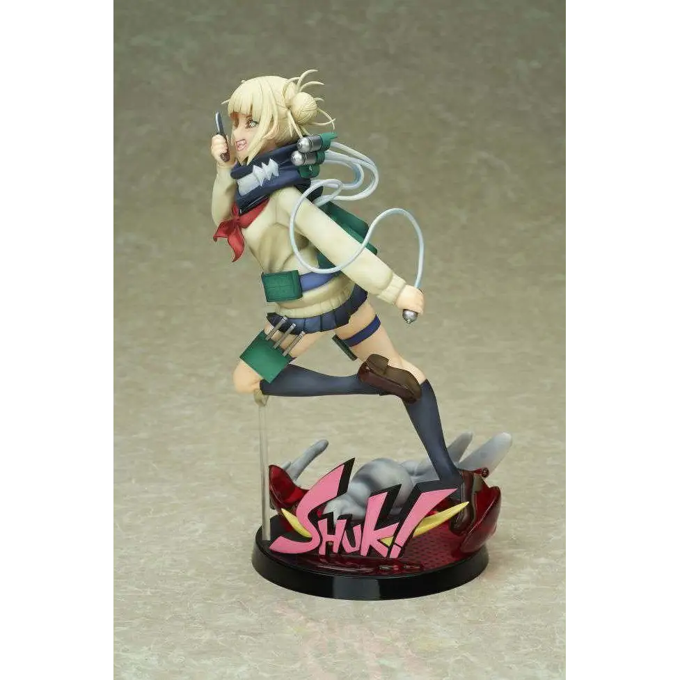 My Hero Academia Himiko Toga figurine i actionpose med enhet vid örat