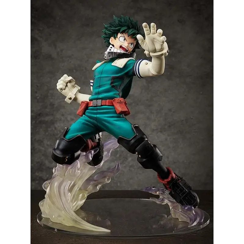 Dynamisk My Hero Academia Izuku Midoriya 1/4-figur i tealkvartssvarta med röda accenter
