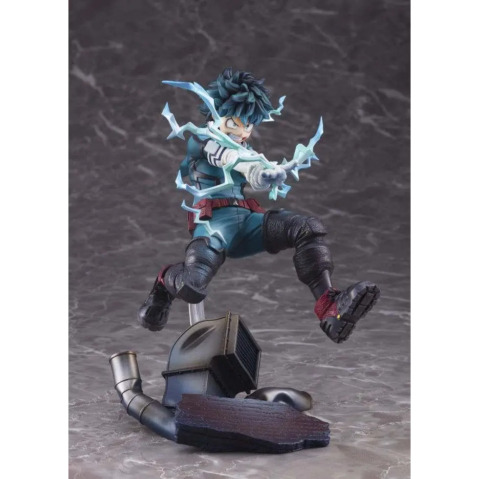 My Hero Academia Izuku Midoriya 1/8 figur med blå hår i dynamisk pose