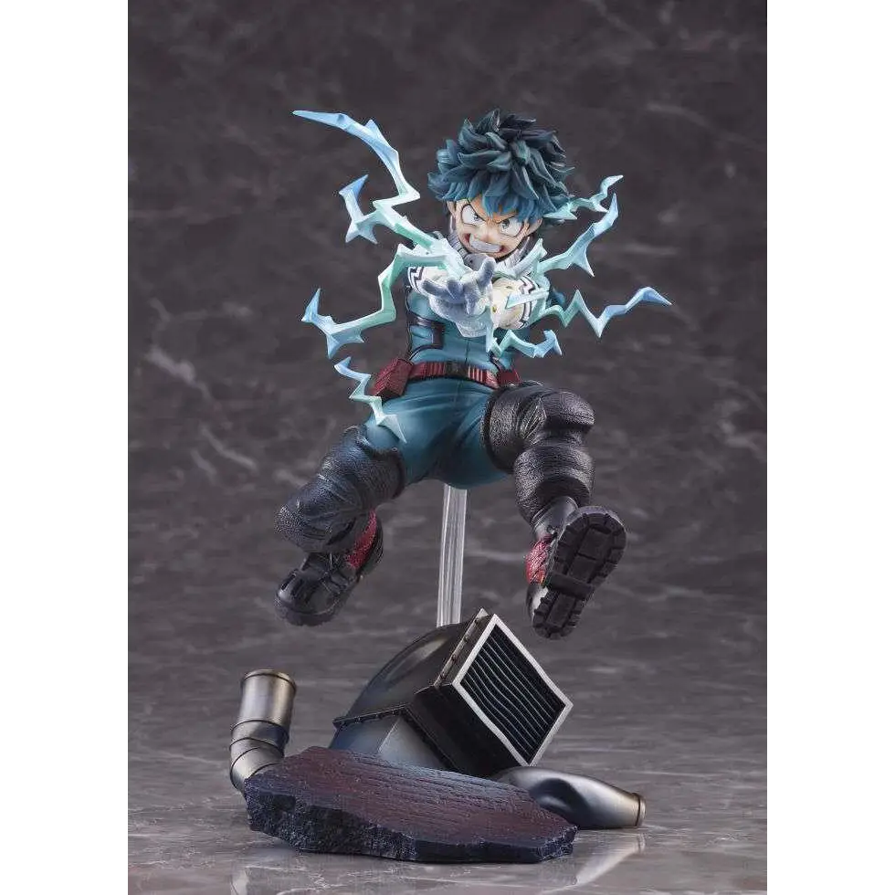 My Hero Academia Izuku Midoriya 1/8-skala figur med blå hår och blixtar