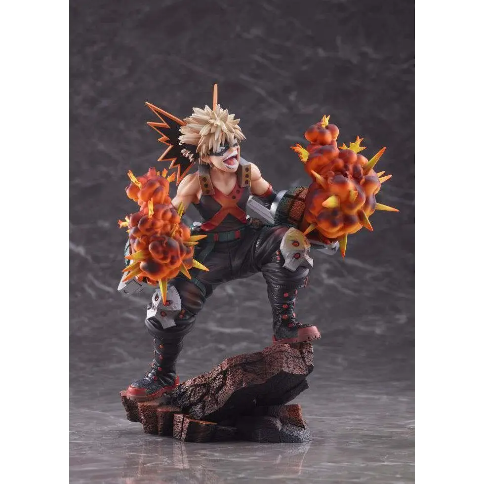 My Hero Academia Katsuki Bakugo 1/8-skala figur med spikig frisyr och explosioner