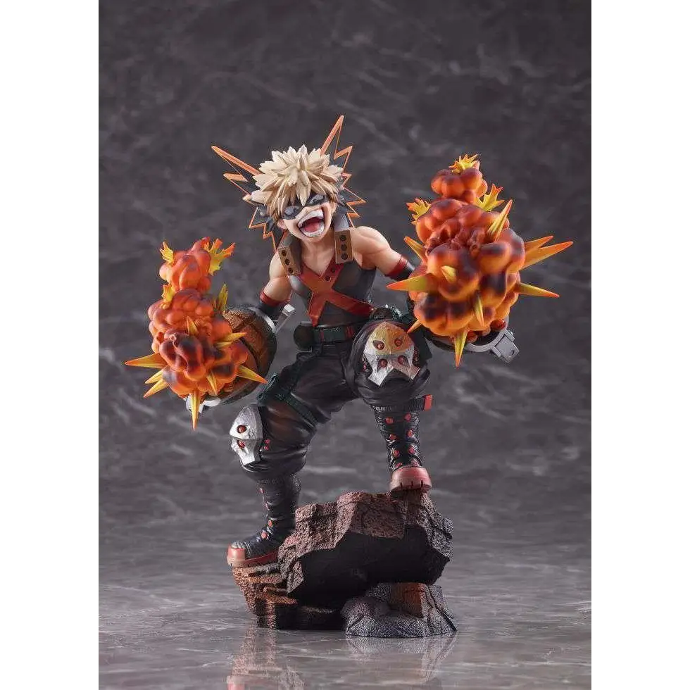 My Hero Academia Katsuki Bakugo 1/8-skala figurin med blond hår och explosiva projektiler