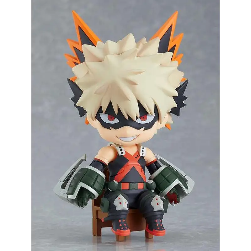 Chibi Katsuki Bakugo Nendoroid Swacchao figurine med spikig blont hår