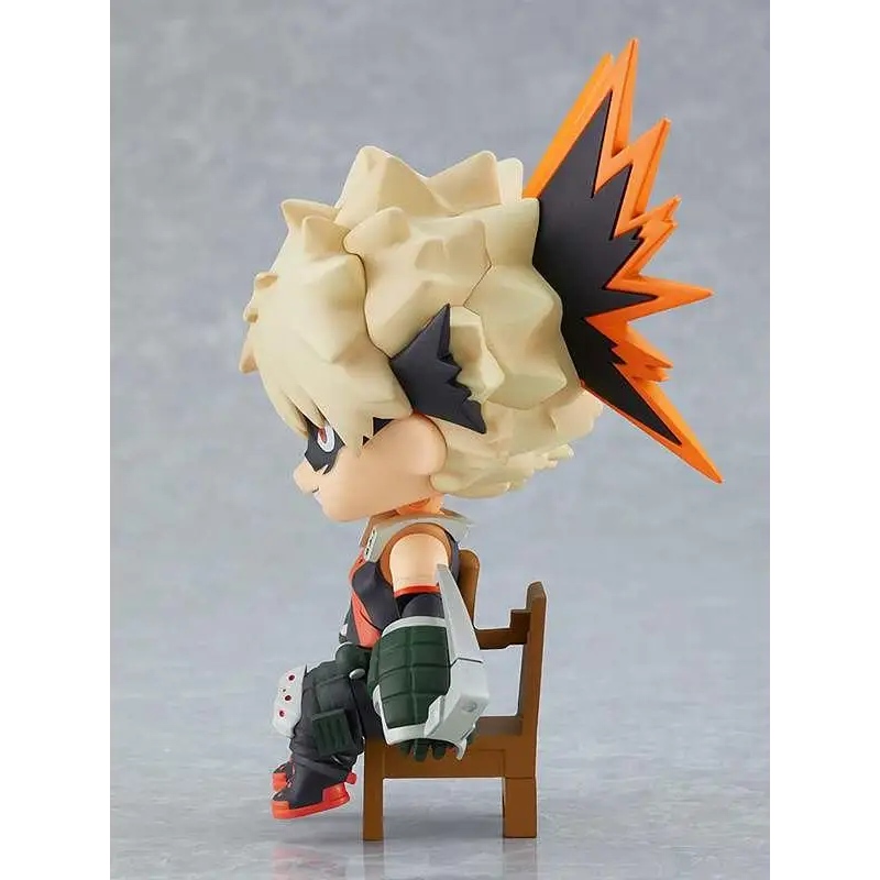 Chibi Katsuki Bakugo Nendoroid Swacchao figurine med spikig krämfärgad hår