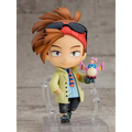 Chibi Nendoroid-figur av Rody Soul från My Hero Academia med spikig brunt hår, svarta solglasögon och rosa fågel