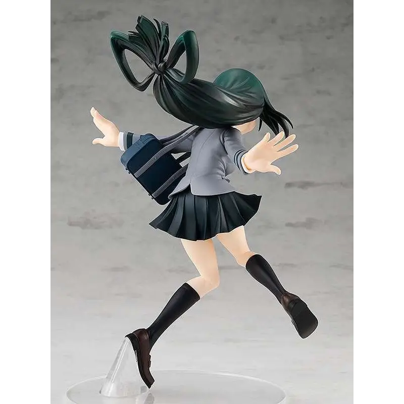 My Hero Academia Tsuyu Asui figurine i POP UP PARADE, skoluniform med grönt hår