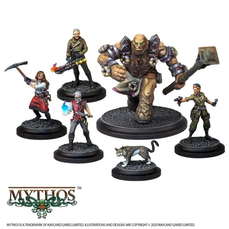 Mythos: Priory Faction Starter Set med muskulös krigare i spikade axelskydd
