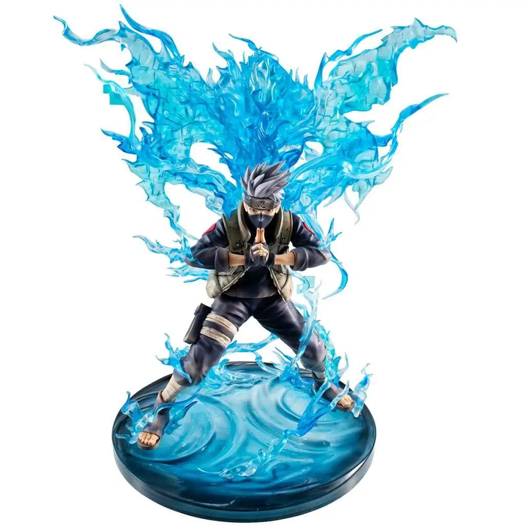 Kakashi Hatake Susanoo-figur med blå genomskinliga energivingar